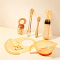 Baby 6Pcs Nano Silver Silicone Feeding Set