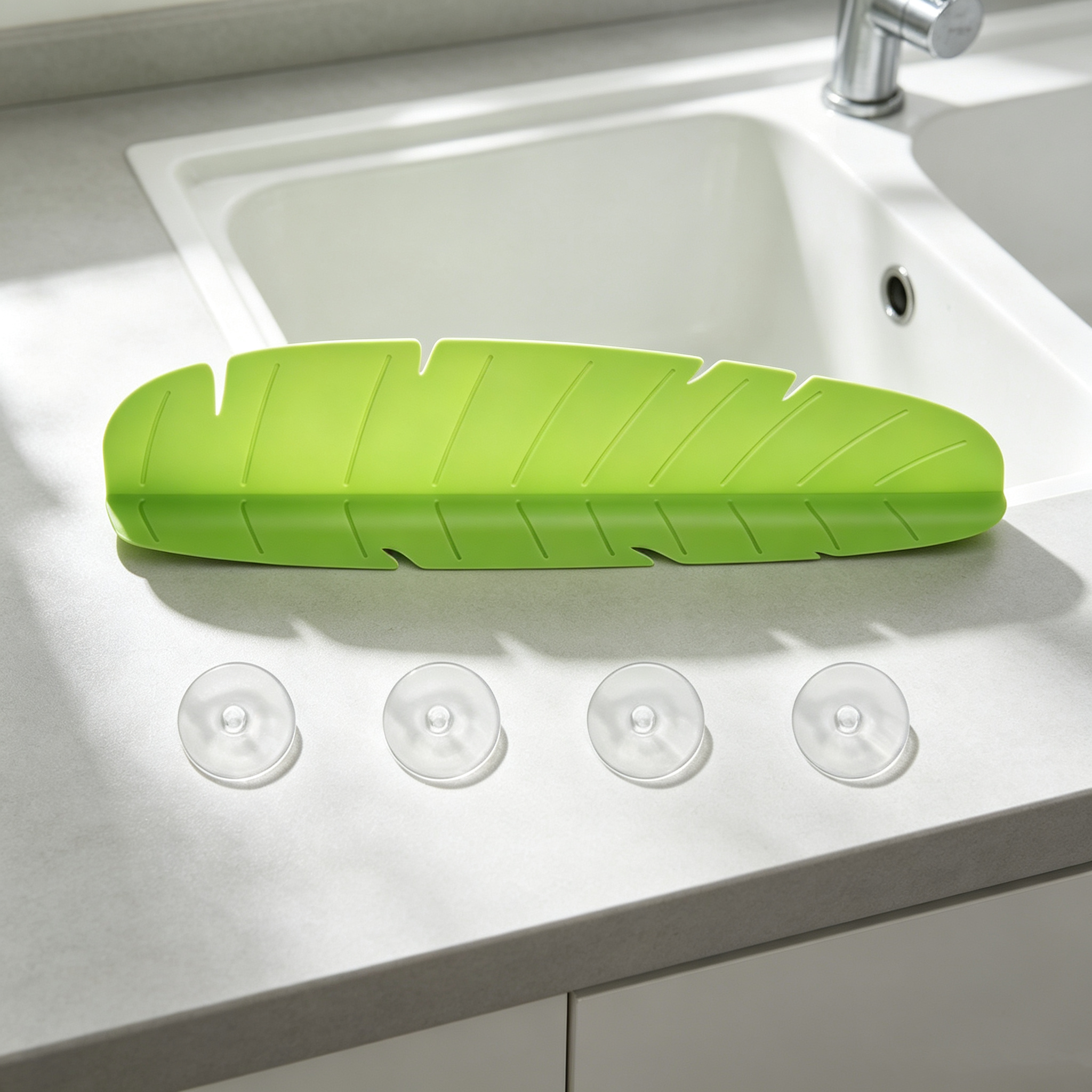 Removable Suction Cup Silicone Sink Splash Guard
